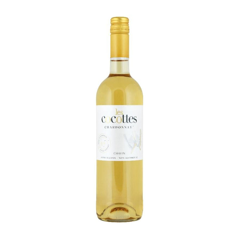 WINO BEZALKOHOLOWE FRANCUSKIE LES COCOTTES CHARDONNAY BIAŁE 0% 0,75L