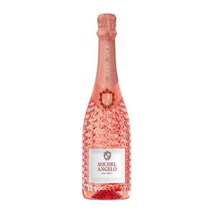WINO MUSUJĄCE WŁOSKIE MICHAEL ANGELO SPUMANTE ROSE RÓŻOWE PÓŁSŁODKIE 10% 0,75L