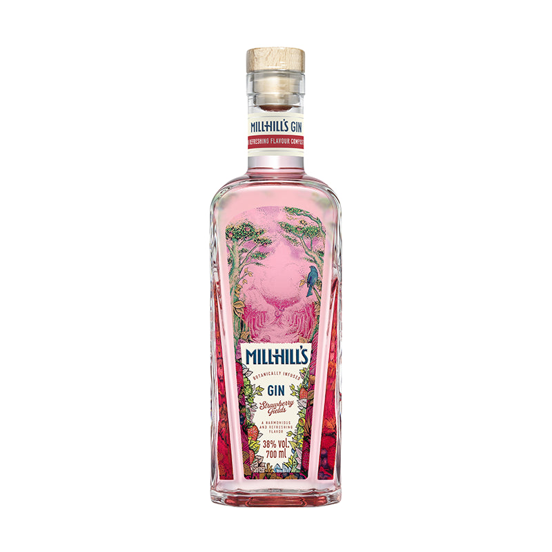 GIN MILLHIL'S GIN STRAWBERRY FIELDS 38% 0,7L