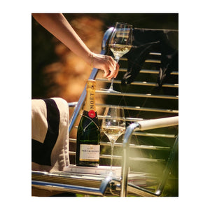 ZESTAW SZAMPAN MOET & CHANDON BRUT IMPERIAL 6 x 0,75L + 6 KIELISZKÓW MOET