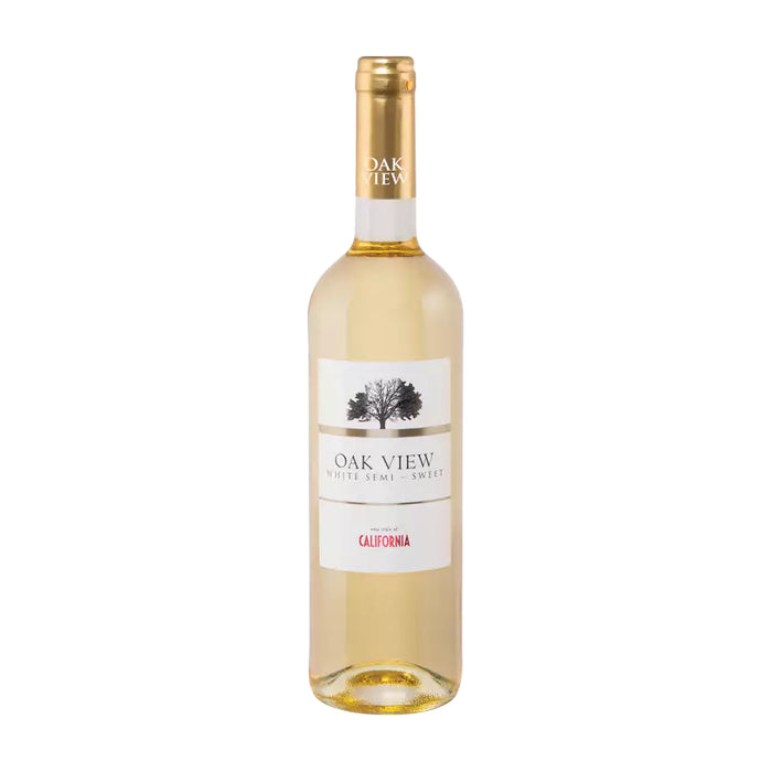 WINO OAK VIEW CALIFORNIA BIAŁE PÓŁSŁODKIE 0,75L