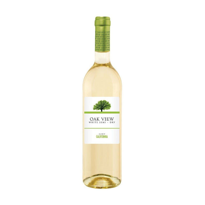 WINO OAK VIEW CALIFORNIA BIAŁE PÓŁWYTRAWNE 11% 0,75L