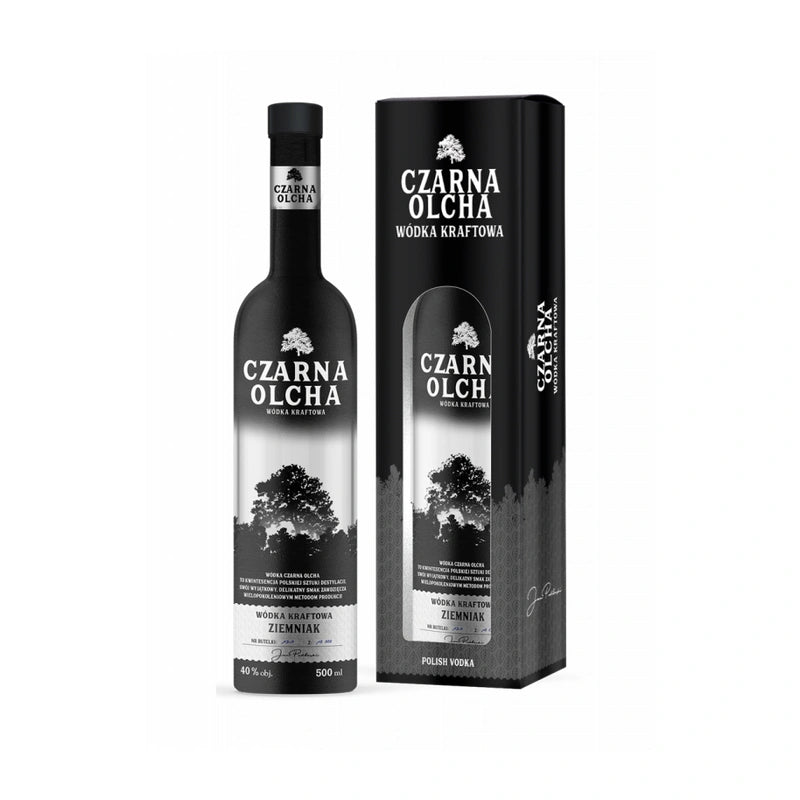 WÓDKA KRAFTOWA CZARNA OLCHA ZIEMNIAK 40% 0,5L W KARTONIKU