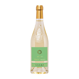 WINO WŁOSKIE PASSIAMO PINOT GRIGIO IGT TERRE SICILIANE BIAŁE WYTRAWNE 12% 0,75L