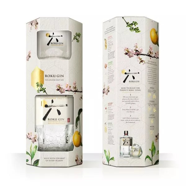 GIN JAPOŃSKI ROKU GIN 43% 0,7L + SZKLANKA