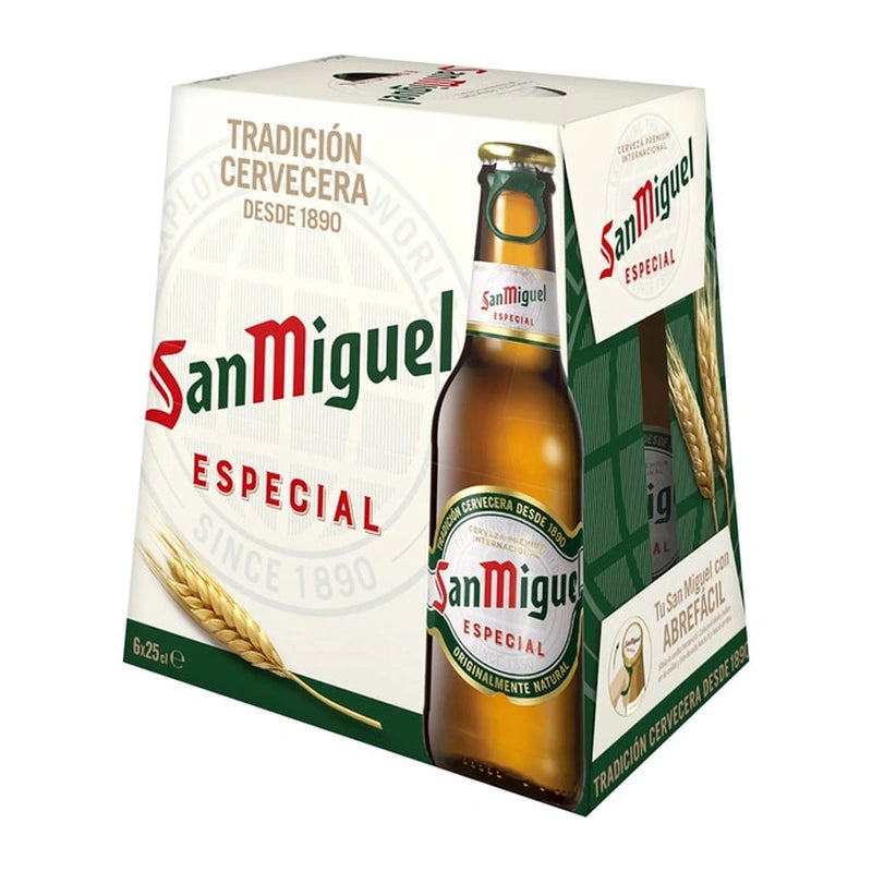 PIWO SAN MIGUEL W SZEŚCIOPAKU 5,4% 0,25L BUTELKA