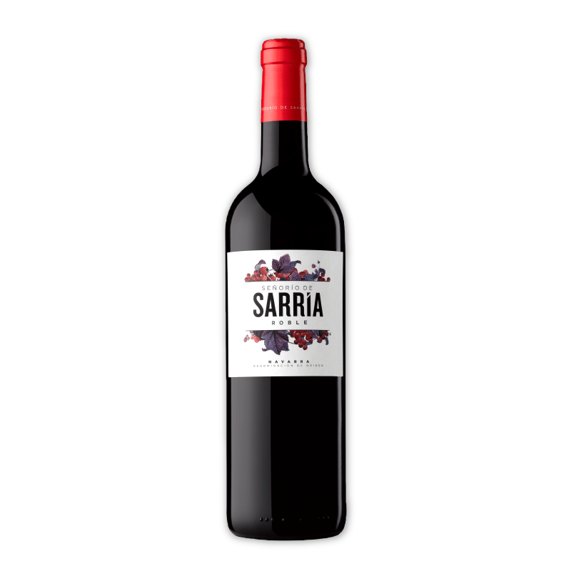 WINO HISZPAŃSKIE SENORIO DE SARRIA TINTO ROBLE NAVARRA WYTRAWNE 13,5% 0,75L
