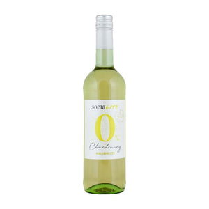 WINO BEZALKOHOLOWE HISZPAŃSKIE SOCIALITE 0 CHARDONNAY BIAŁE 0% 0,75L