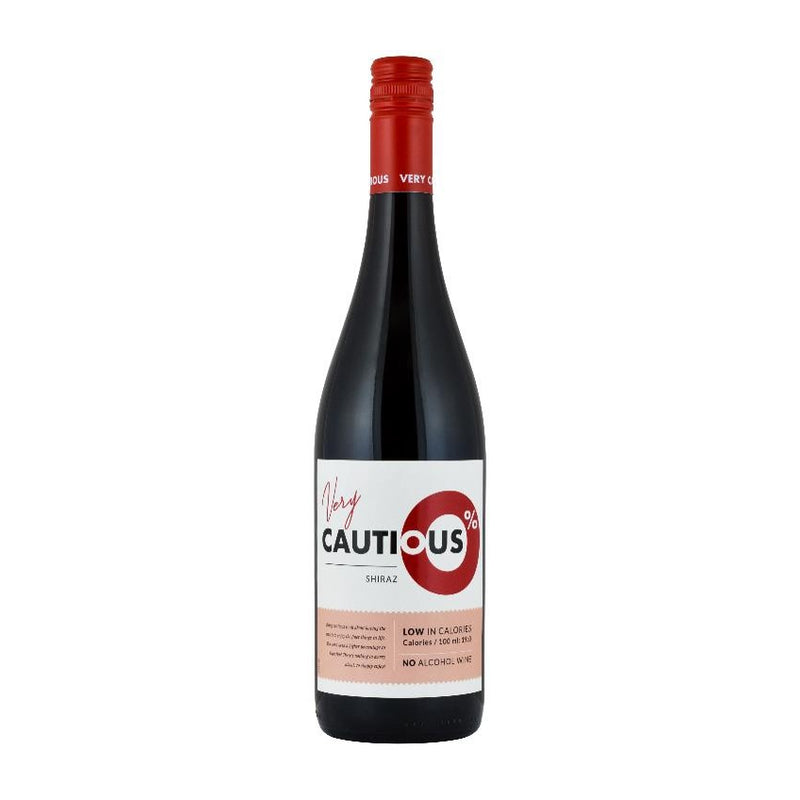 WINO BEZALKOHOLOWE AUSTRALIJSKIE THE VERY CAUTIOUS ONE SHIRAZ CZERWONE 0% 0,75L