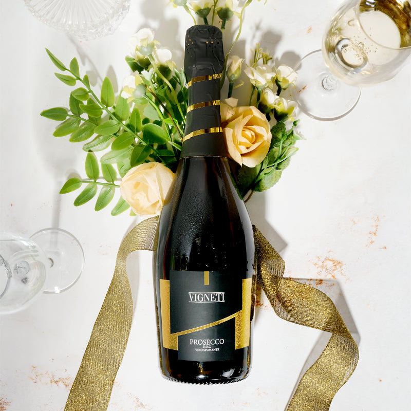WINO PROSECCO SPUMANTE EXTRA DRY VIGNETI DOC BIAŁE PÓŁWYTRAWNE 11,5%  0,75L