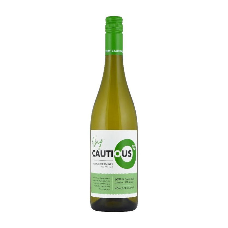 WINO BEZALKOHOLOWE AUSTRALIJSKIE THE VERY CAUTIOUS ONE GEWÜRZTRAMINER–RIESLING BIAŁE 0% 0,75L