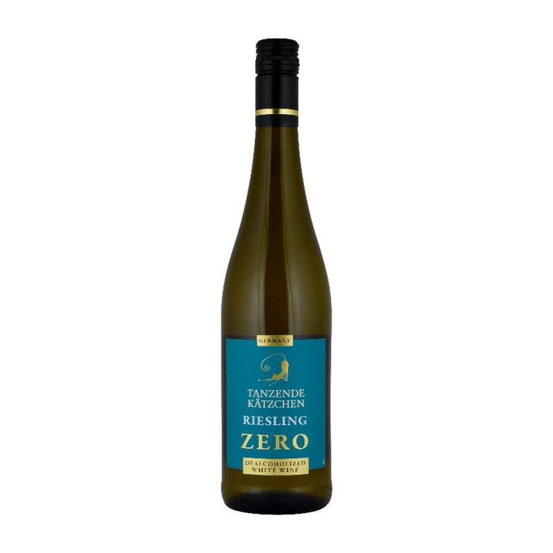 WINO BEZALKOHOLOWE NIEMIECKIE TANZENDE KÄTZCHEN RIESLING ZERO BIAŁE 0% 0,75L