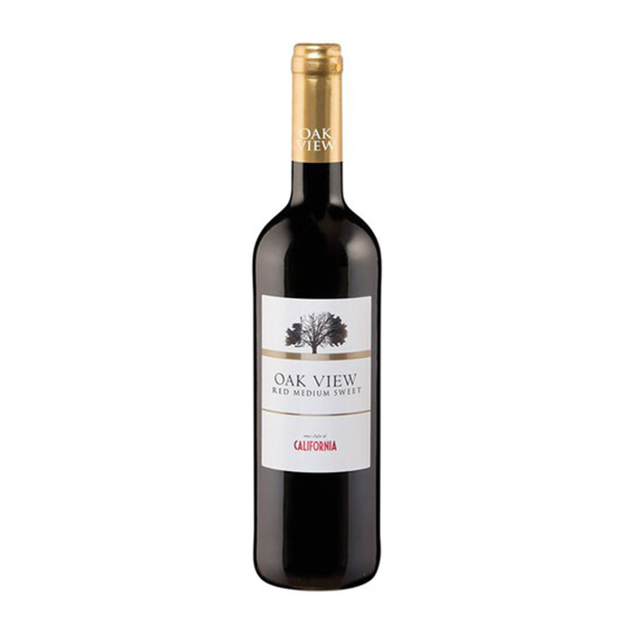 WINO OAK VIEW CALIFORNIA CZERWONE PÓŁSŁODKIE 0,7L