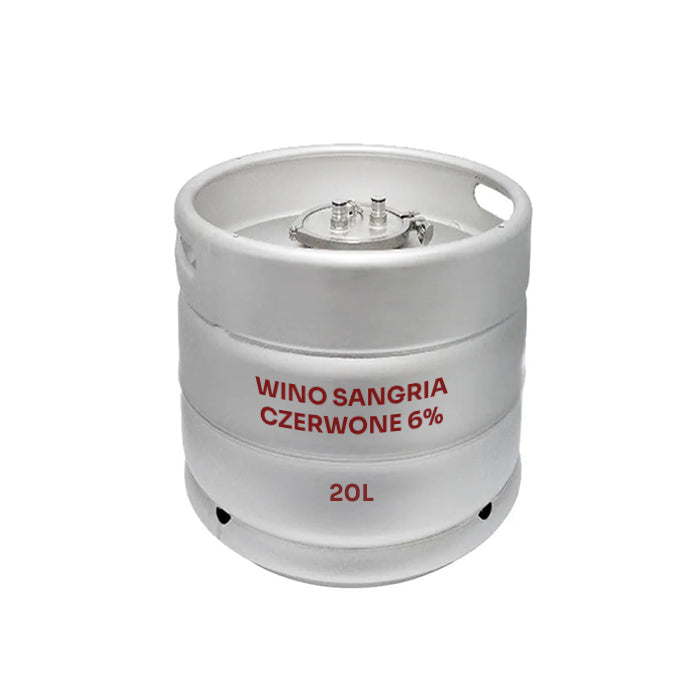 WINO SANGRIA CZERWONE SŁODKIE 6% 20L KEG